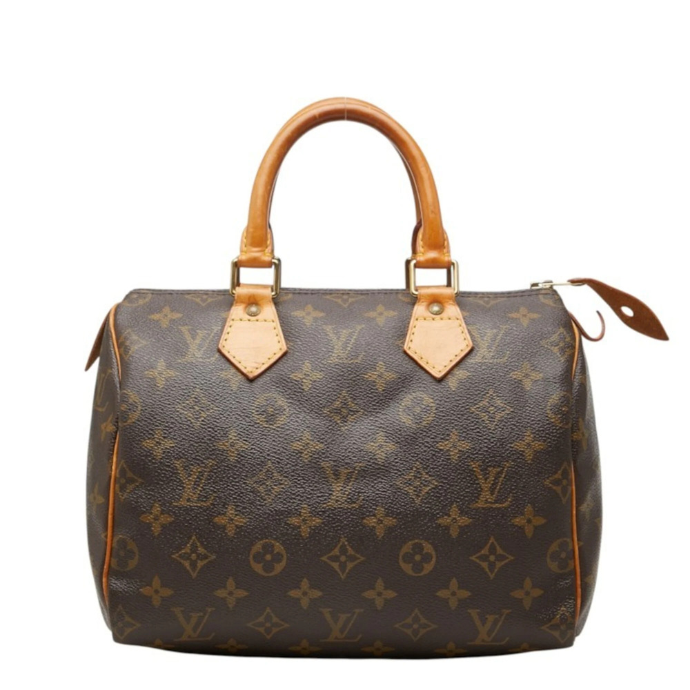 Louis Vuitton Monogram Speedy 25 Mini Boston Bag Handbag M41528 Brown Leather...